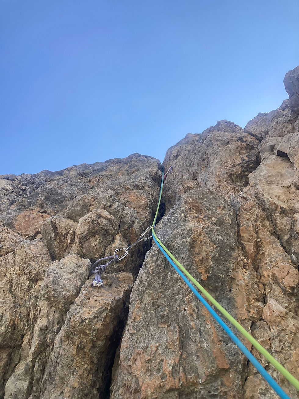 luftie Kletterei in der Route Kasnapoff