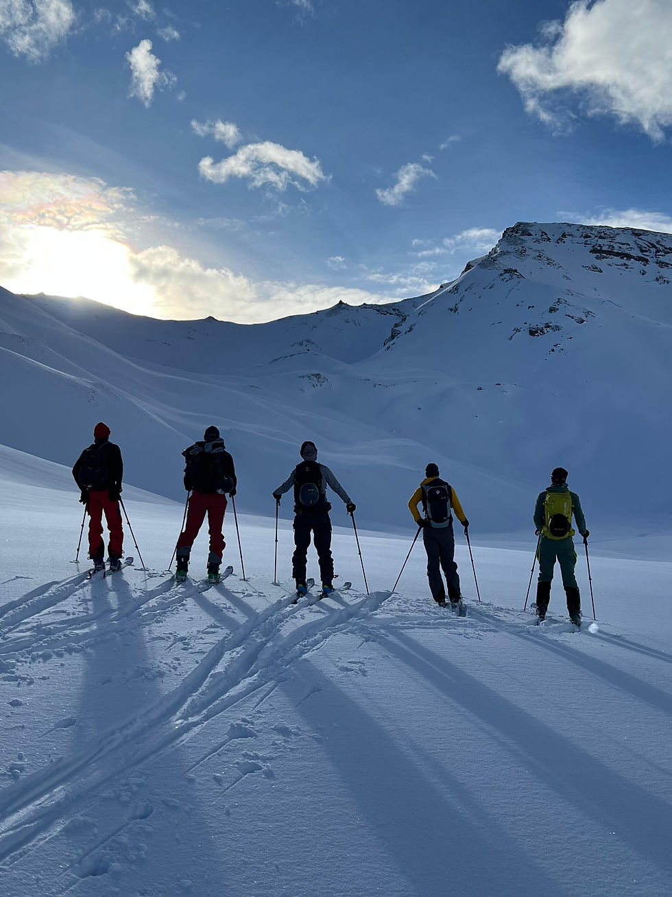 schitourengruppe_im_aufstieg_silvretta_ bergführer Ludwig sandhacker