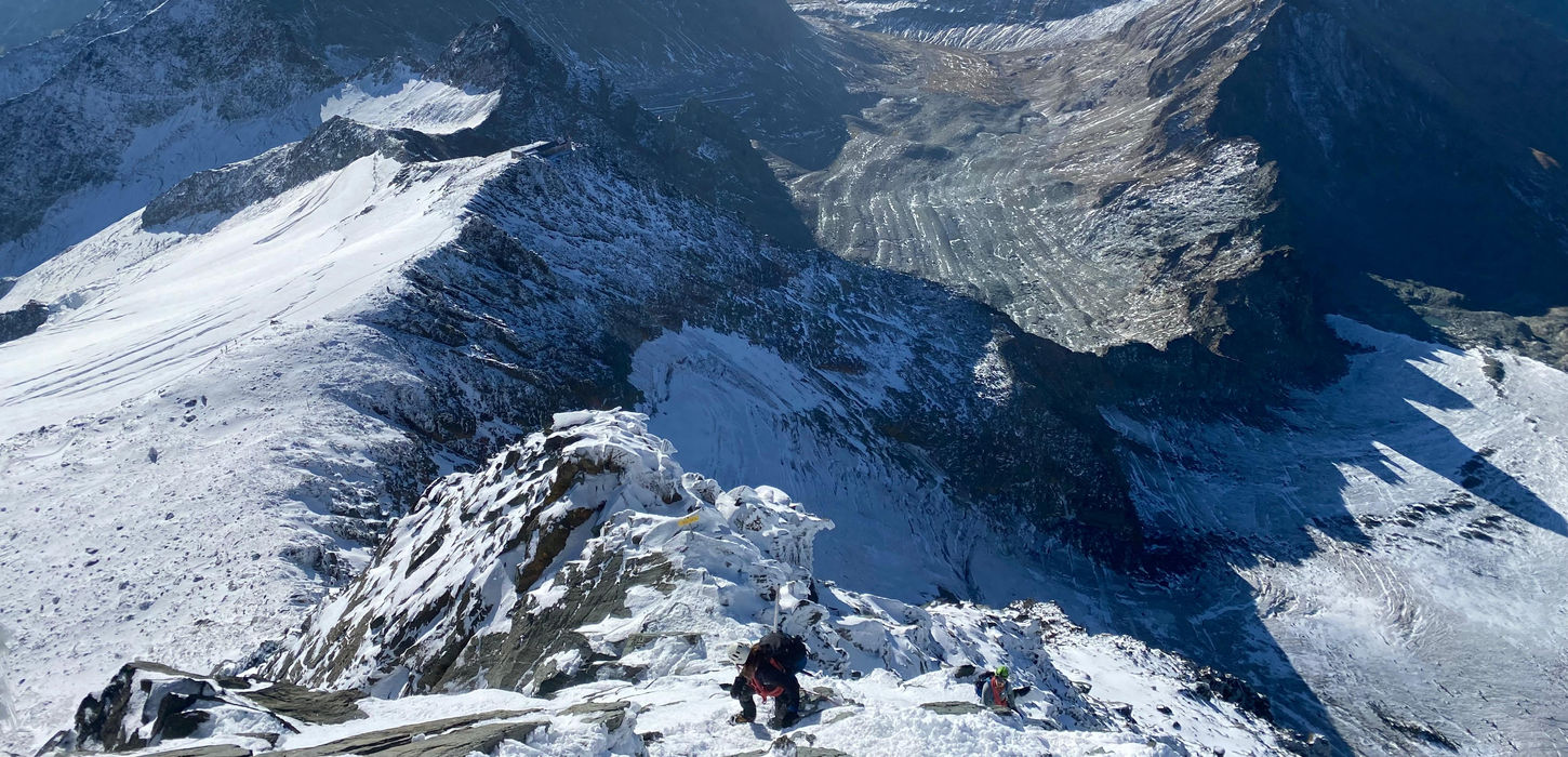 Am Grat richtung Kleinglockner