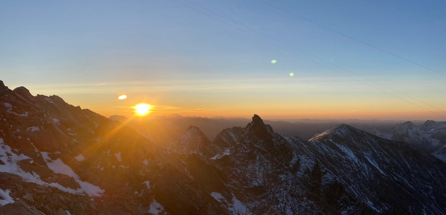 Sonnenaufgae am Großglockner Normalweg