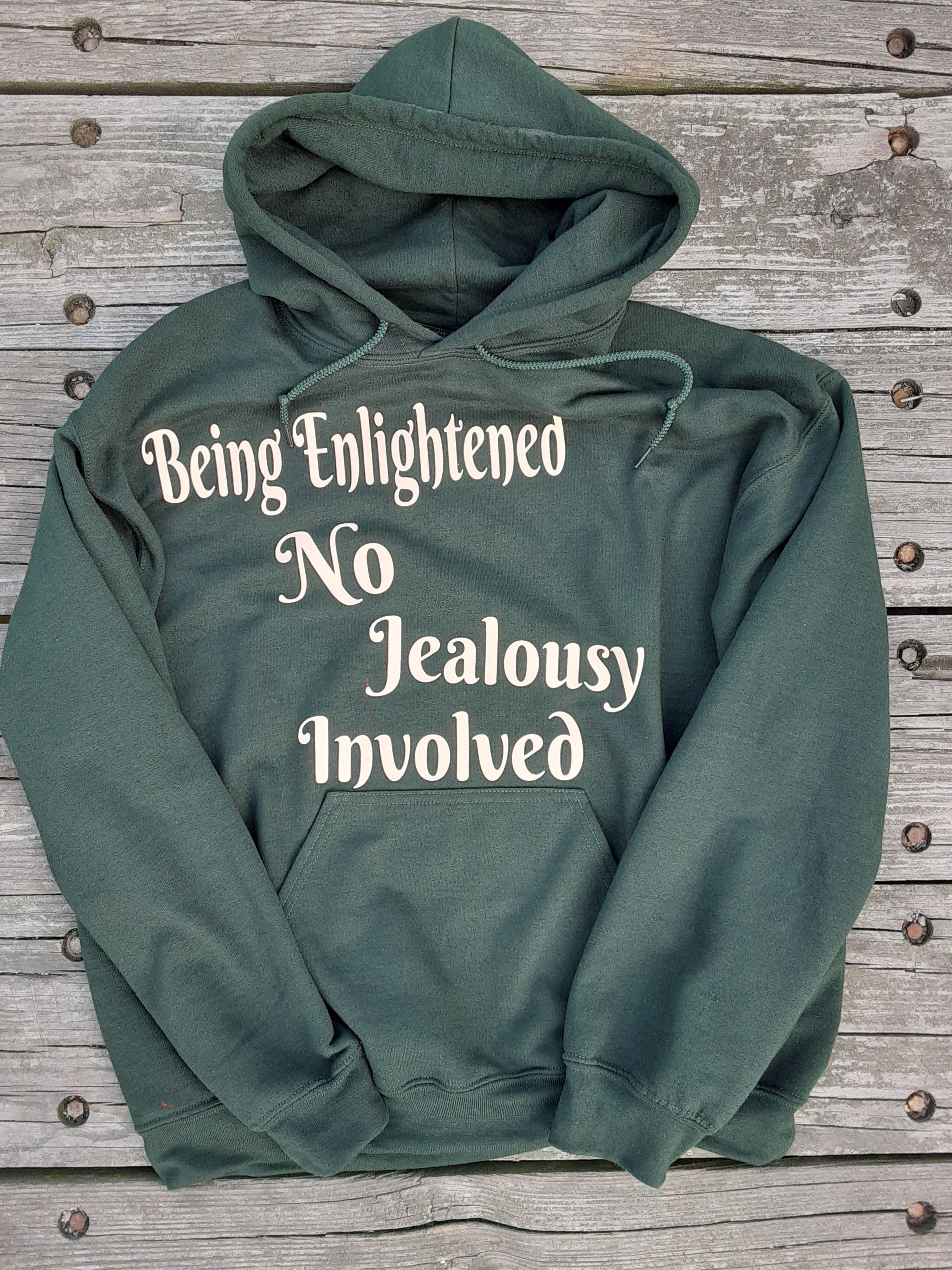 "Benji" Being Enlightened No Jealousy Involved" Hoodies