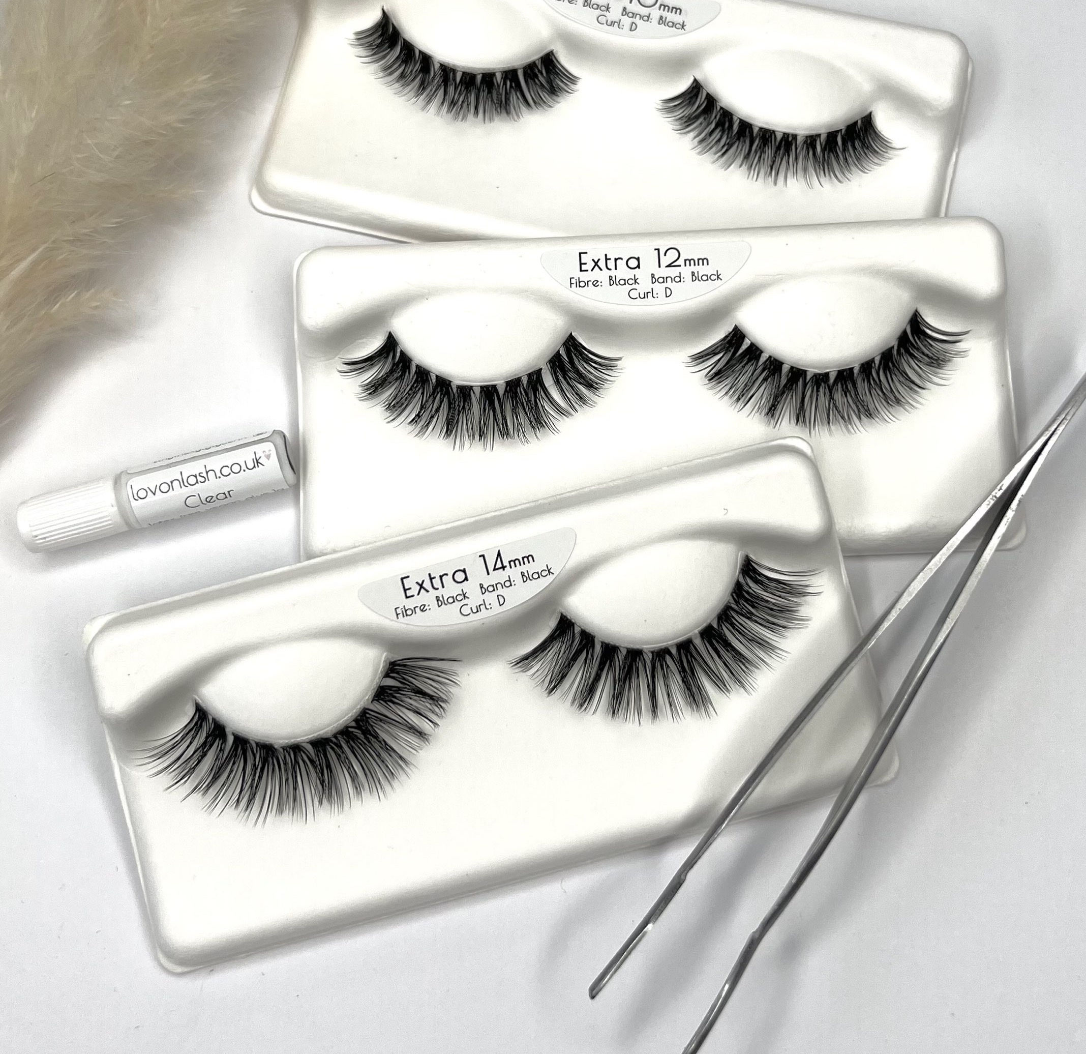 EXTRA Lash Starter set  - 3 x lashes + mini glue + applicator
