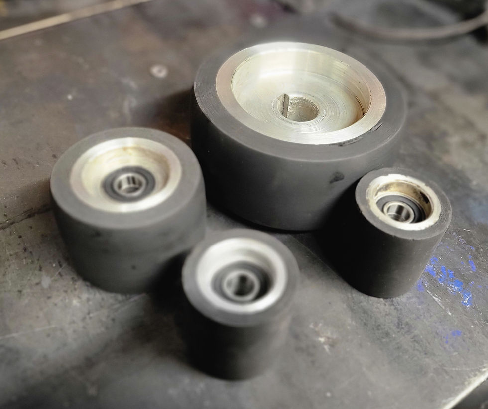 Thumbnail: 50mm Rubber wheel set