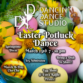 Dancin' Dance Studio Easter Potluck Dance Ad