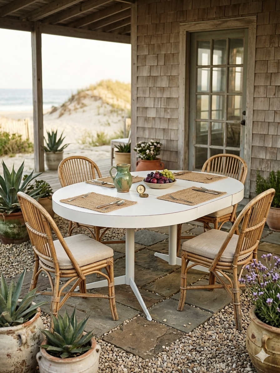Mesa de Jantar Retrô Extensível em Fórmica – Design Vintage Anos 70