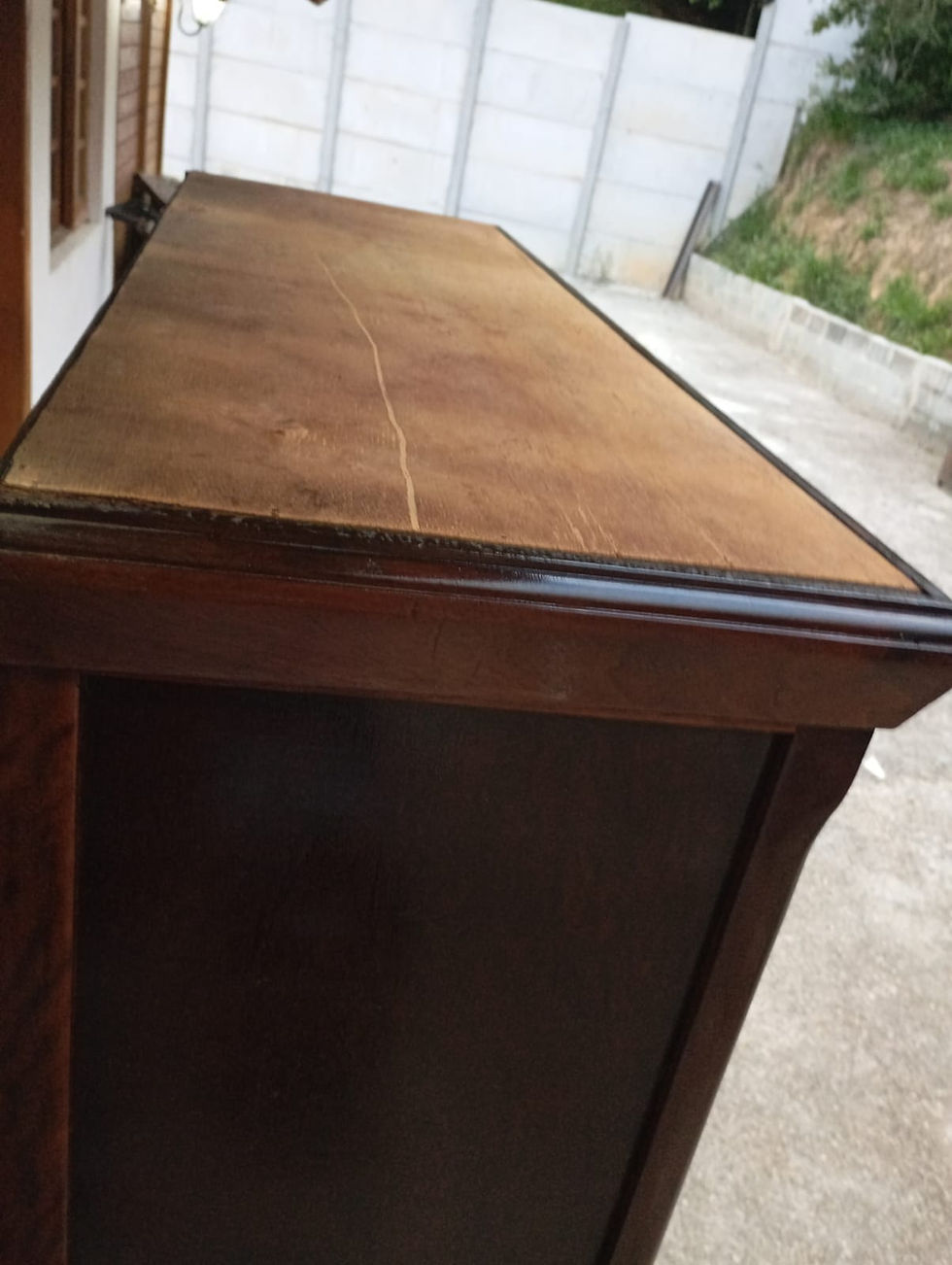 Miniatura: Livreiro, Clássico, Antigo, Estilo Miele, Madeira Maciça de Imbuia – Restaurado