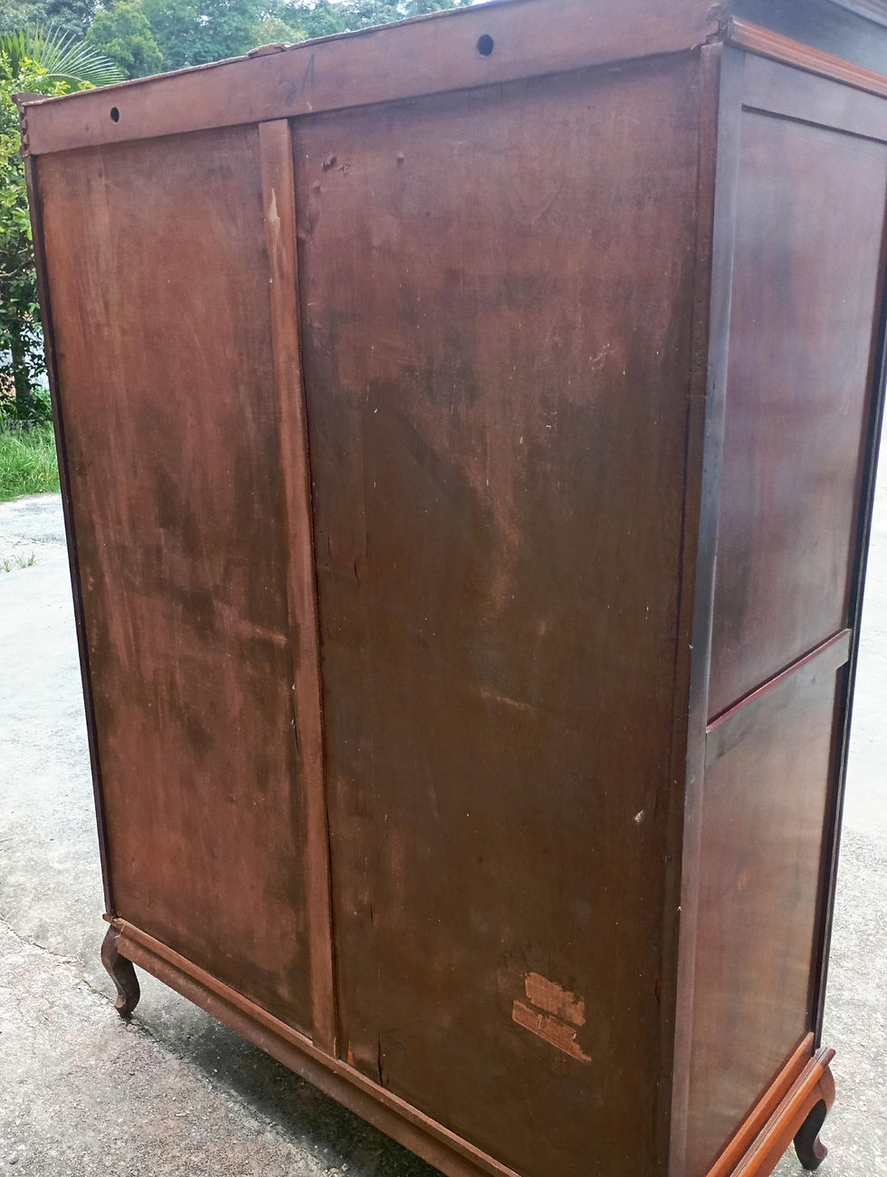 Miniatura: Dormitório Luís XV em Imbuia Maciça — Conjunto Clássico Completo Versolato (Cama