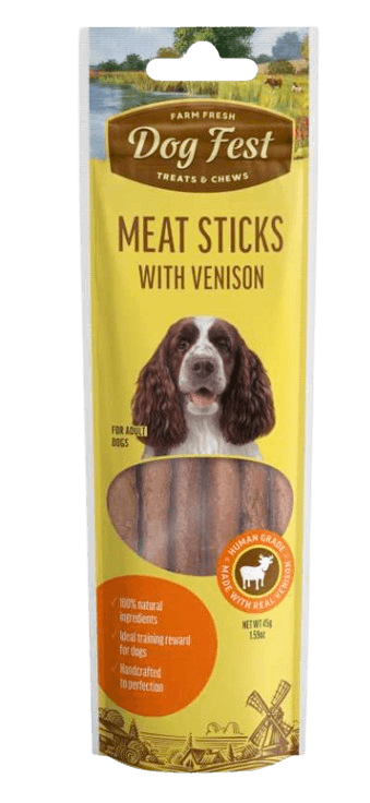 Dog Fest Meat Sticks with Venison