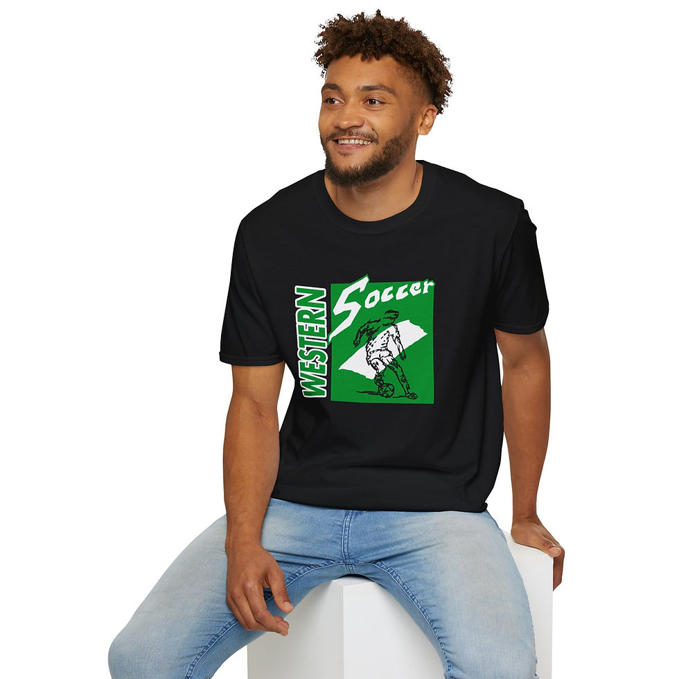 Thumbnail: Western 90's Retro Soccer Softstyle T-Shirt
