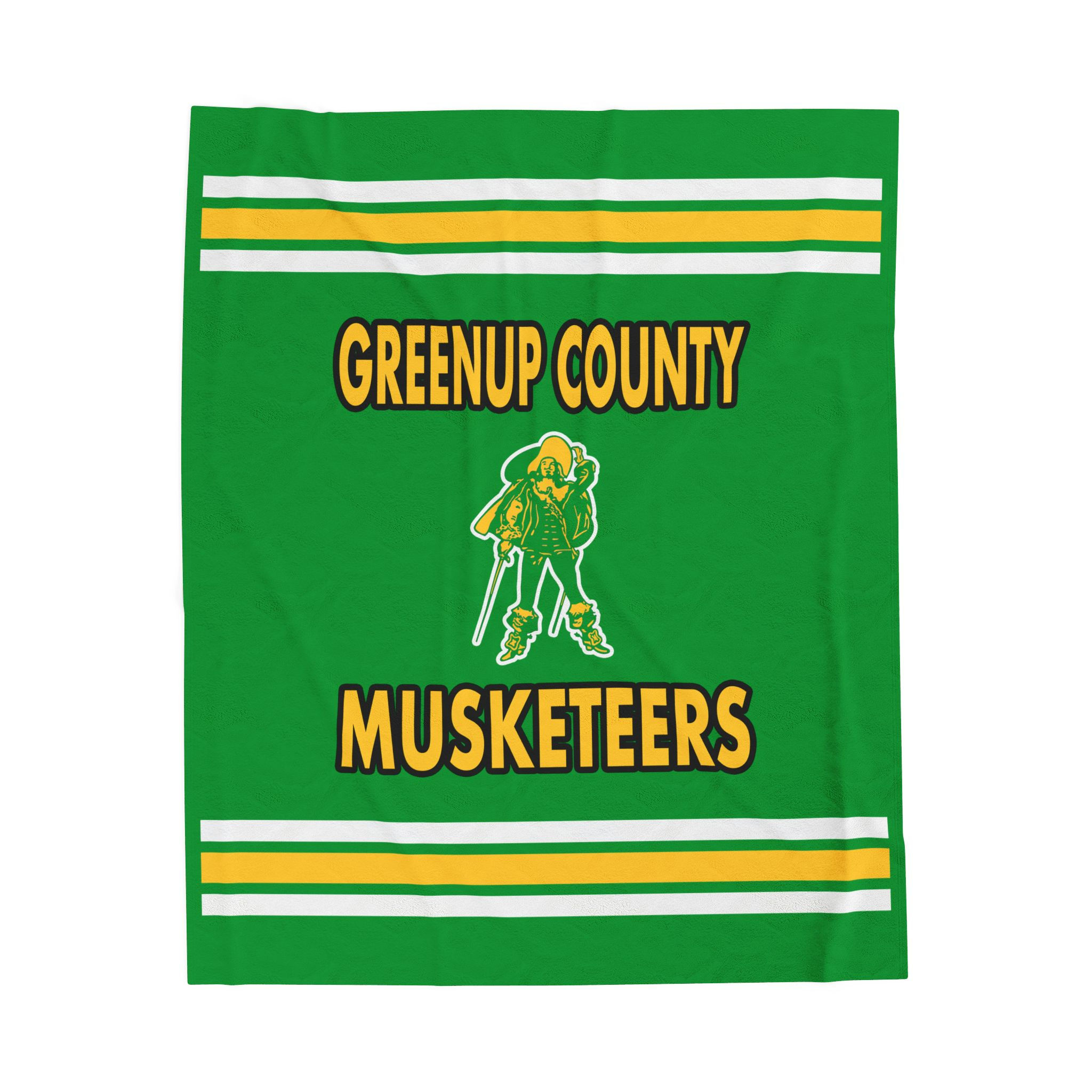 Greenup County Musketeers (Green) Velveteen Plush Blanket