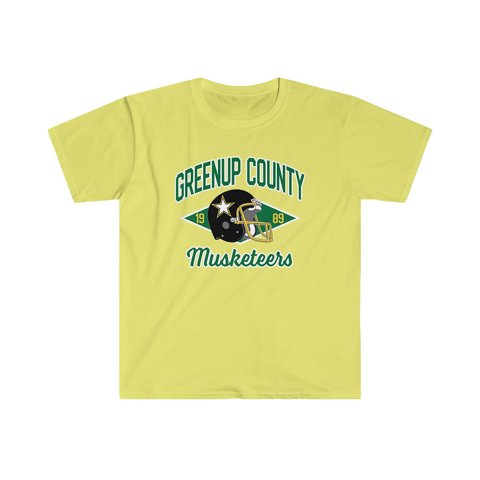 1989 Greenup County Musketeers Helmet Softstyle T-Shirt