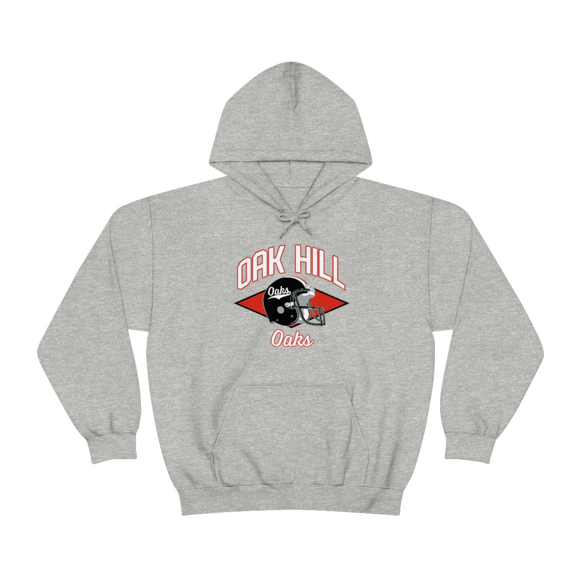 1986 Oak Hill Oaks Helmet Hooded Sweatshirt