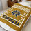 Thumbnail: Portsmouth Notre Dame Titans Gridiron (Gold) Velveteen Plush Blanket