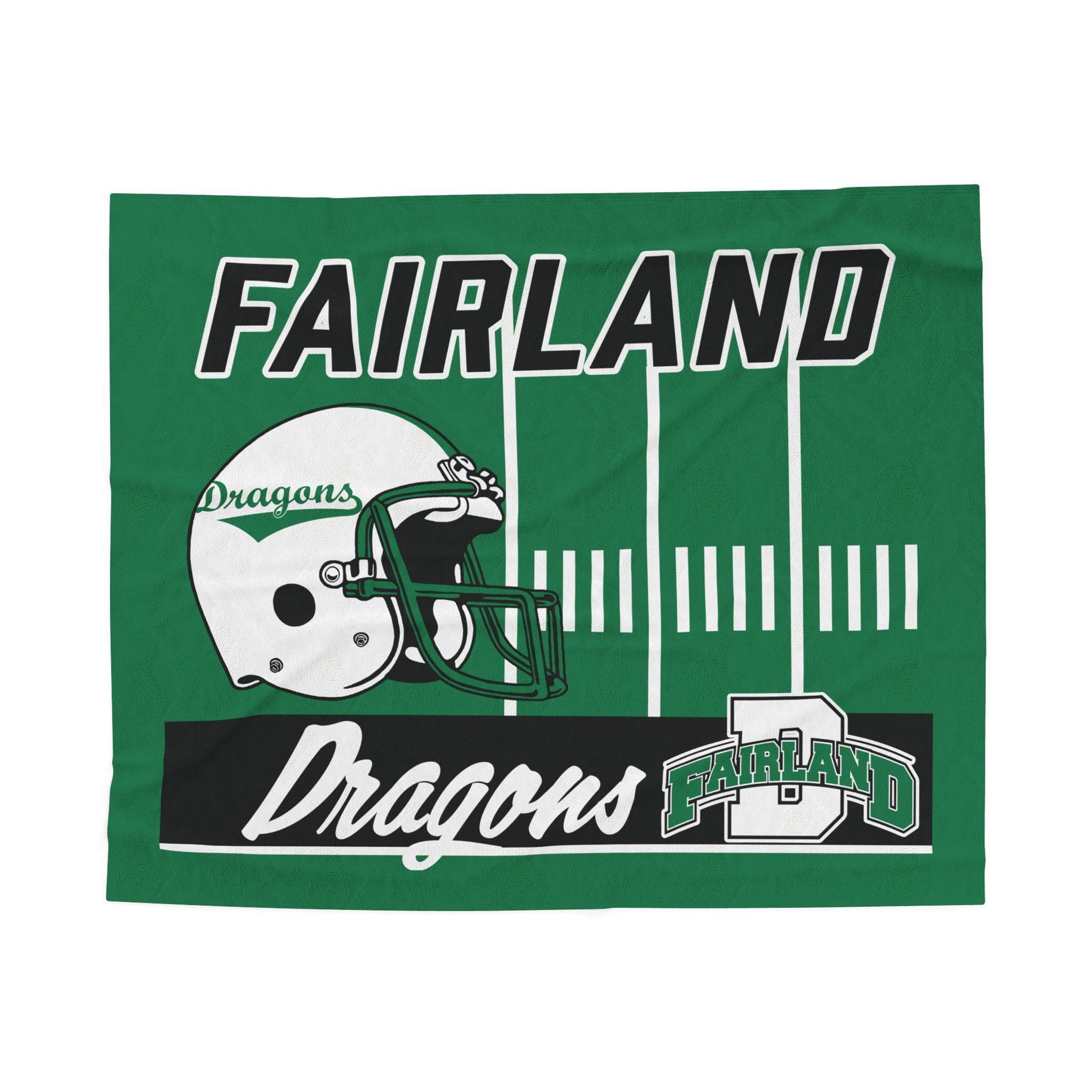 Fairland Dragons Football Velveteen Plush Blanket