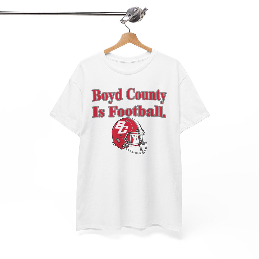 Thumbnail: Boyd County is Football. Cotton T-Shirt