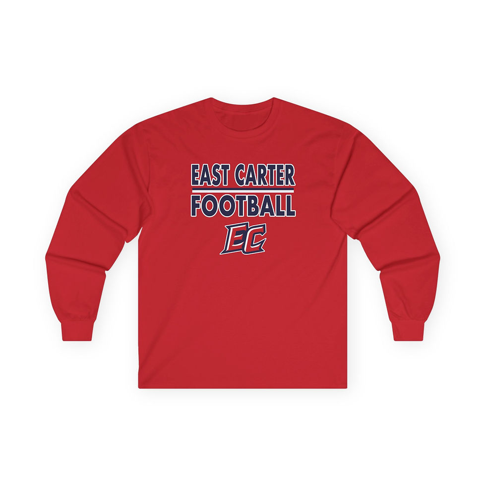 Thumbnail: East Carter Football Cotton Long Sleeve Tee