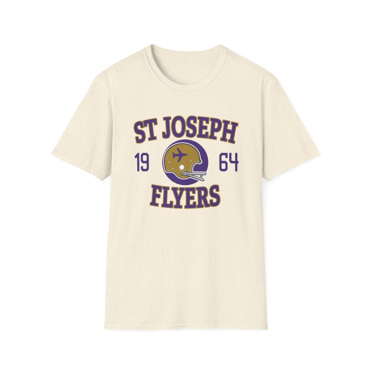 1964 Saint Joseph Flyers Helmet Softstyle T-Shirt