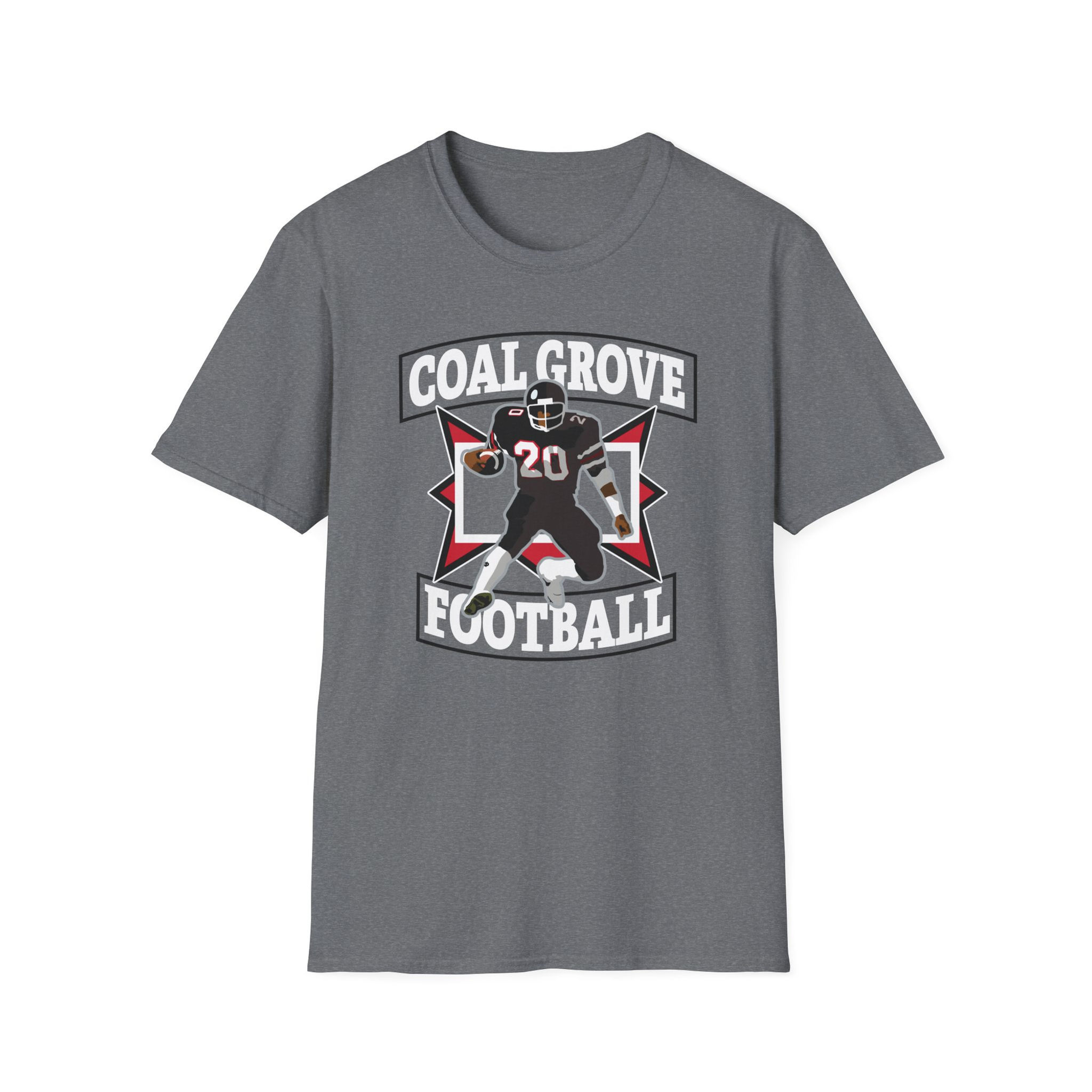 Coal Grove 80's Retro Football Softstyle T-Shirt