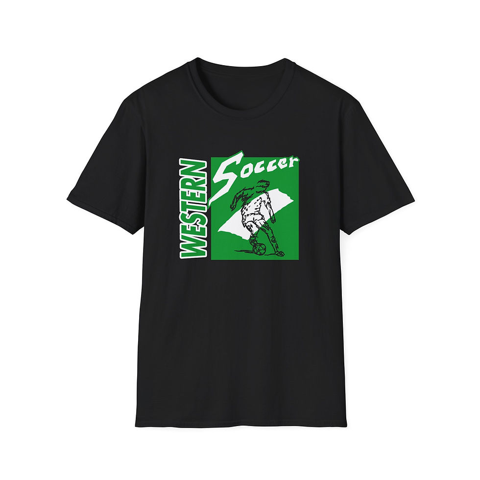 Thumbnail: Western 90's Retro Soccer Softstyle T-Shirt