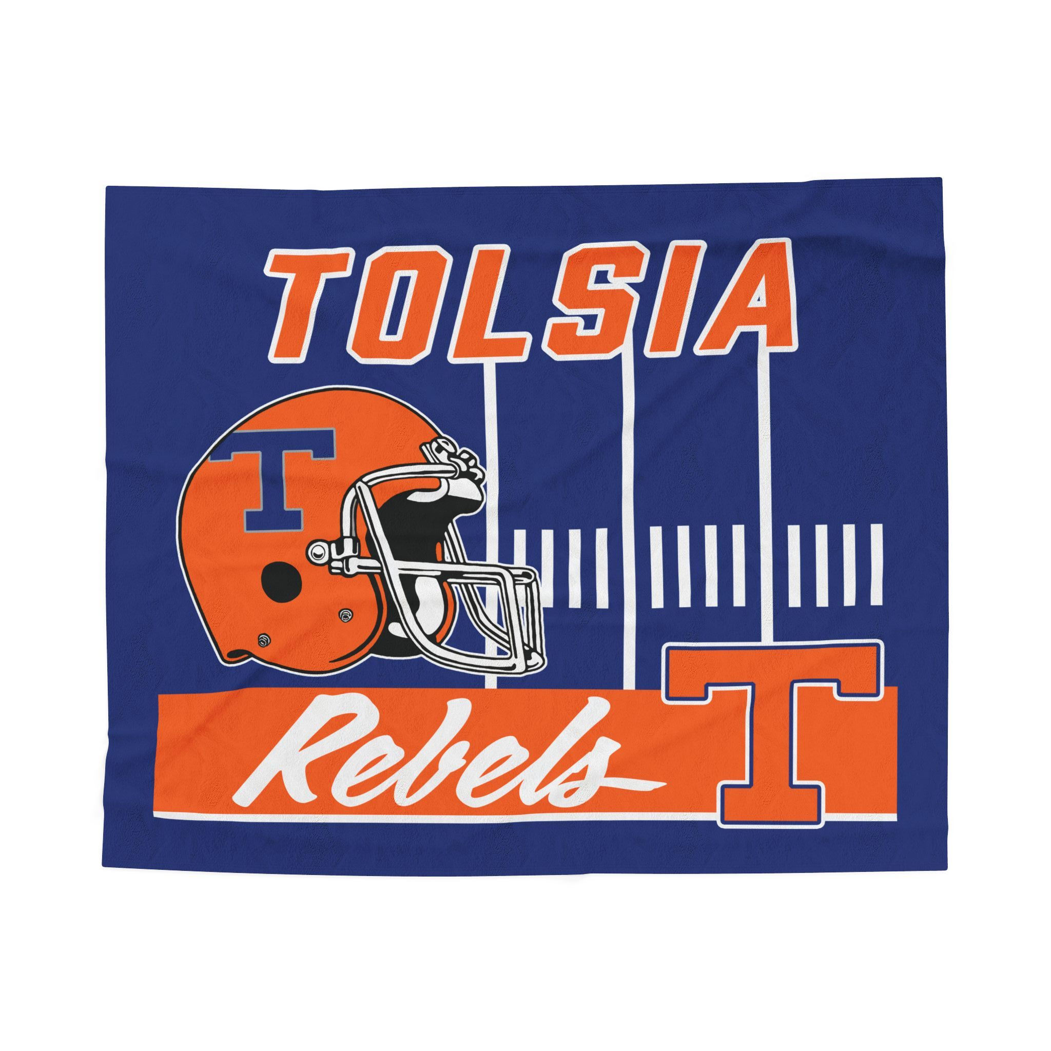 Tolsia Rebels Football Velveteen Plush Blanket