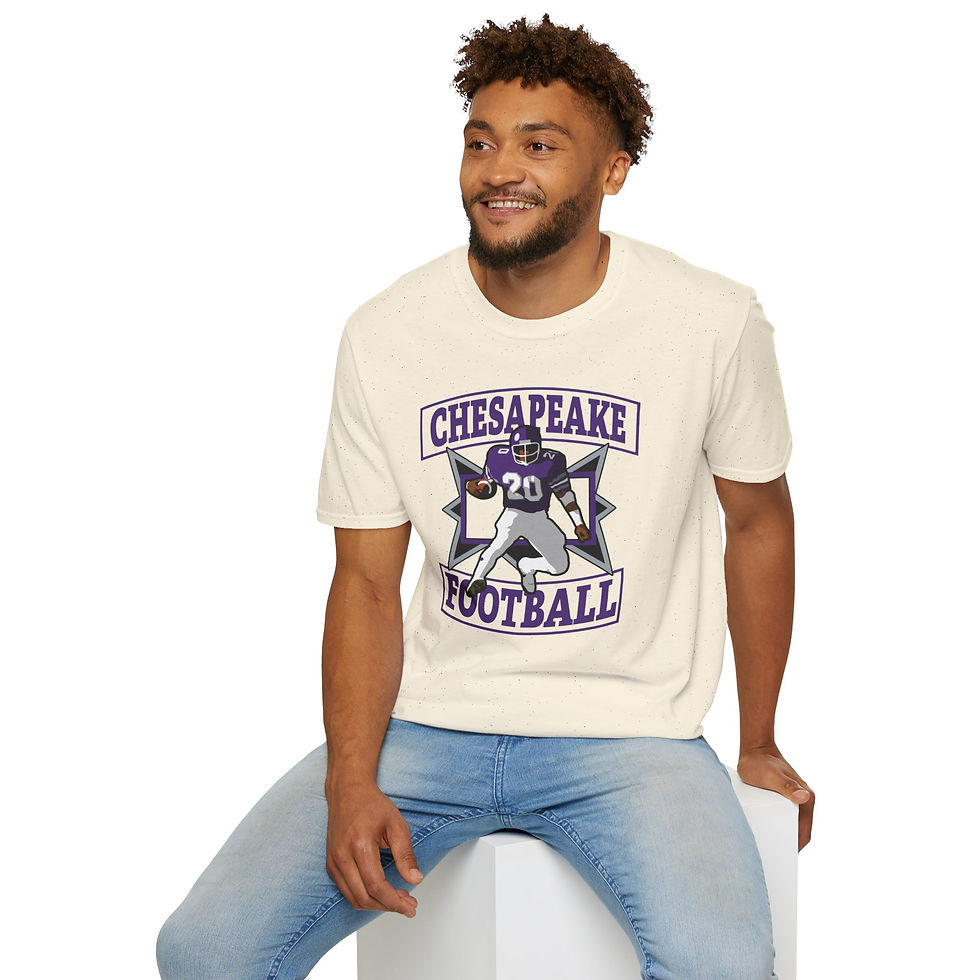 Thumbnail: Chesapeake 80's Retro Football Softstyle T-Shirt