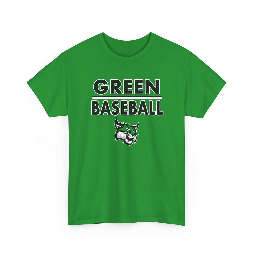 Thumbnail: Green Baseball Cotton T-Shirt