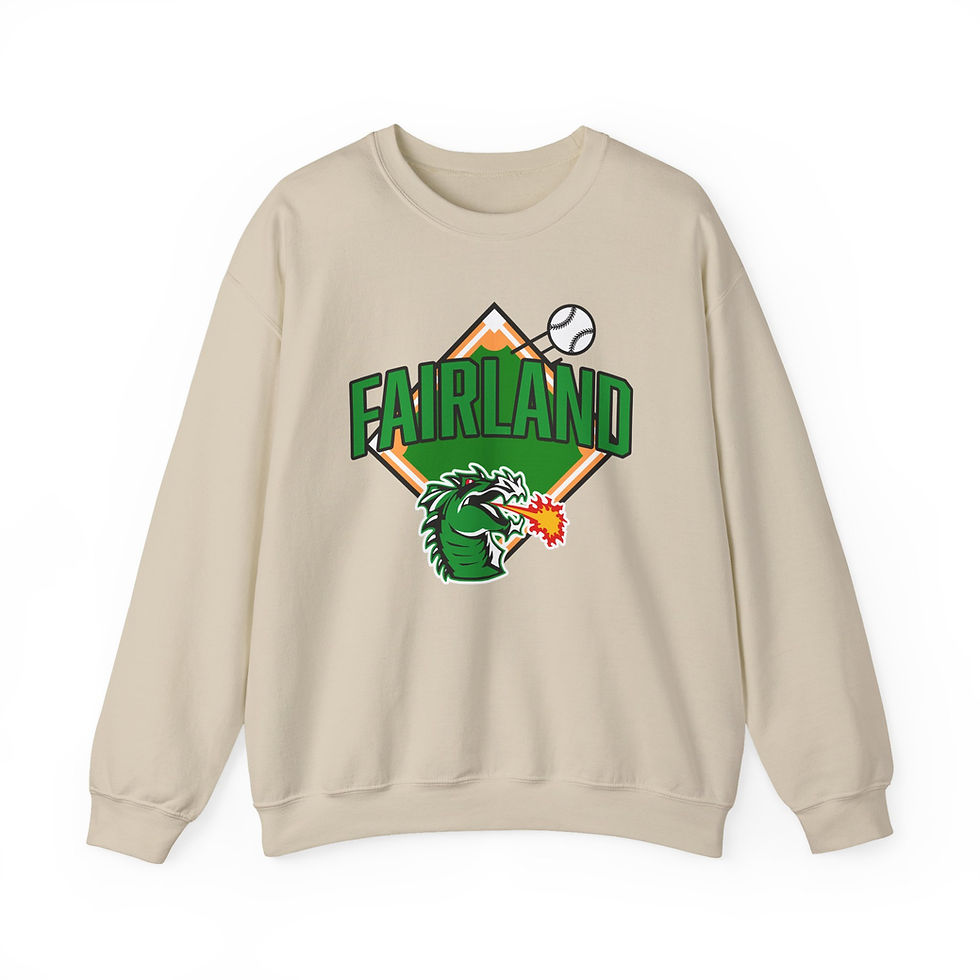 Thumbnail: Fairland 90's Baseball Diamond Crewneck Sweatshirt