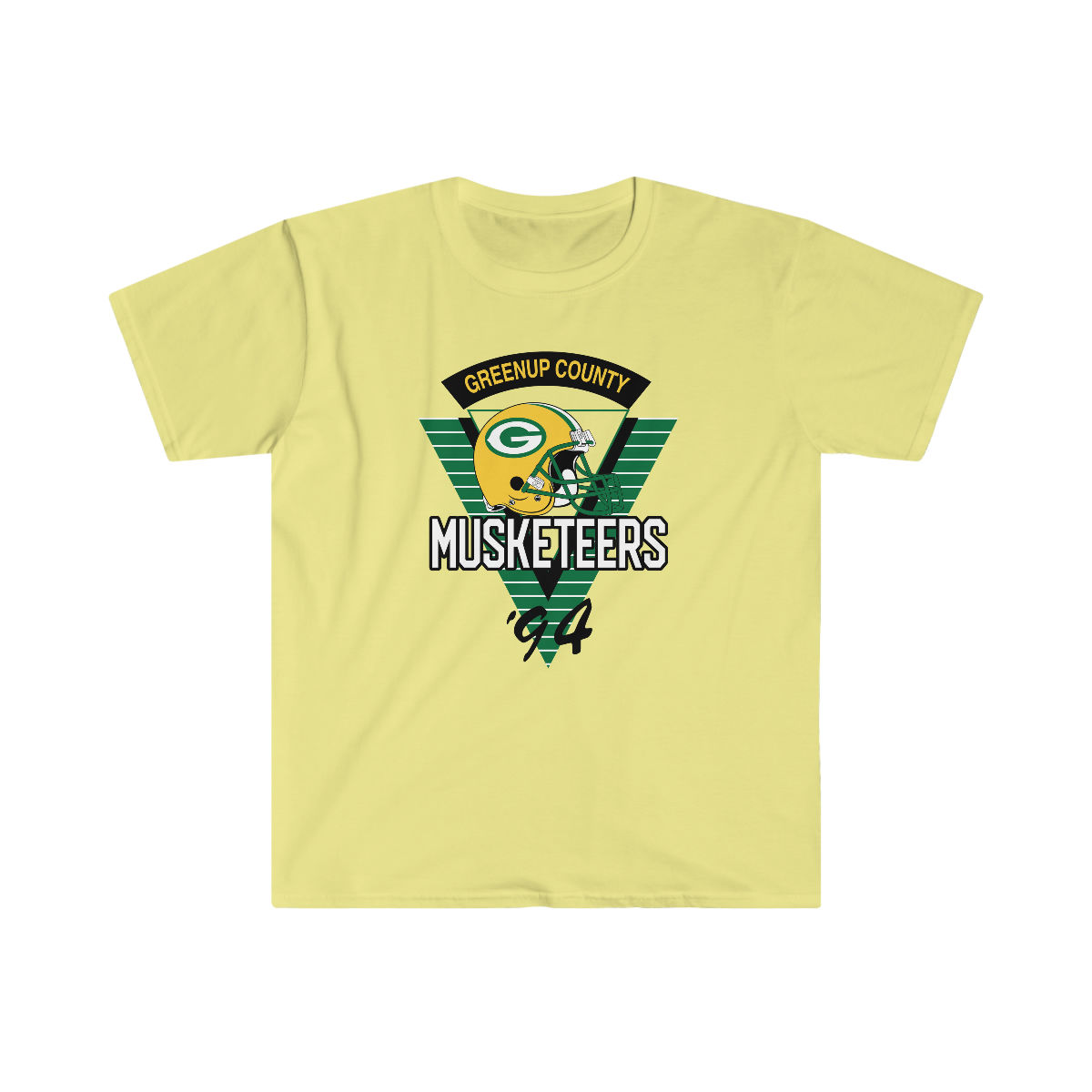 1994 Greenup County Musketeers Helmet Softstyle T-Shirt