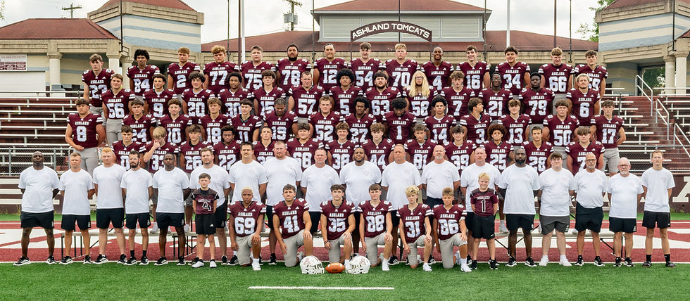Players and staff of the 2026 Ashland Tomcats’ football team.