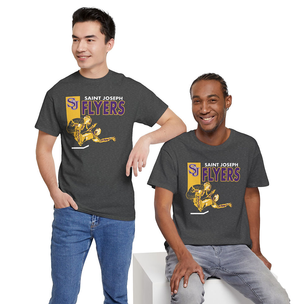Thumbnail: Saint Joseph Baseball Play At The Plate Cotton T-Shirt