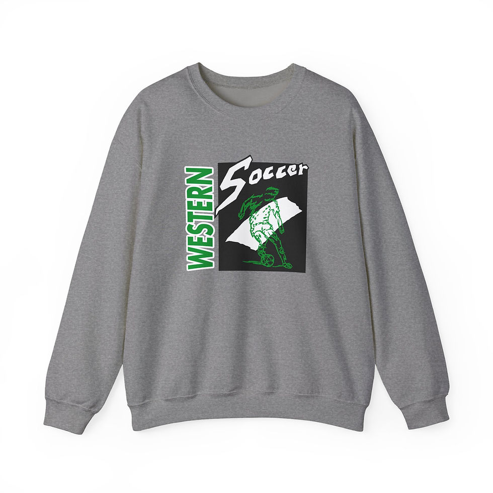 Thumbnail: Western 90's Retro Soccer Crewneck Sweatshirt