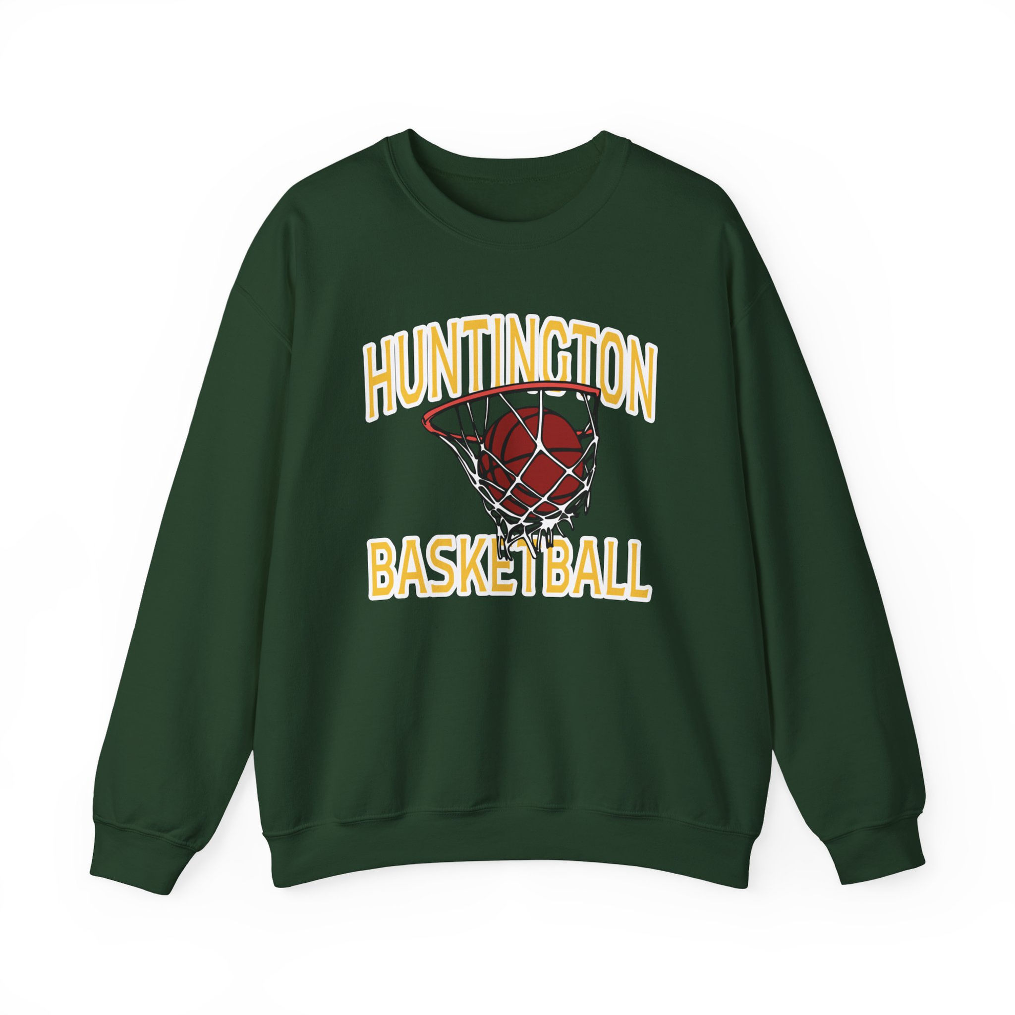 Huntington 90's Retro Basketball 2.0 Crewneck Sweatshirt
