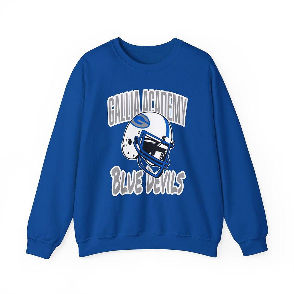 Gallia Academy Blue Devils Triple Option Crewneck Sweatshirt