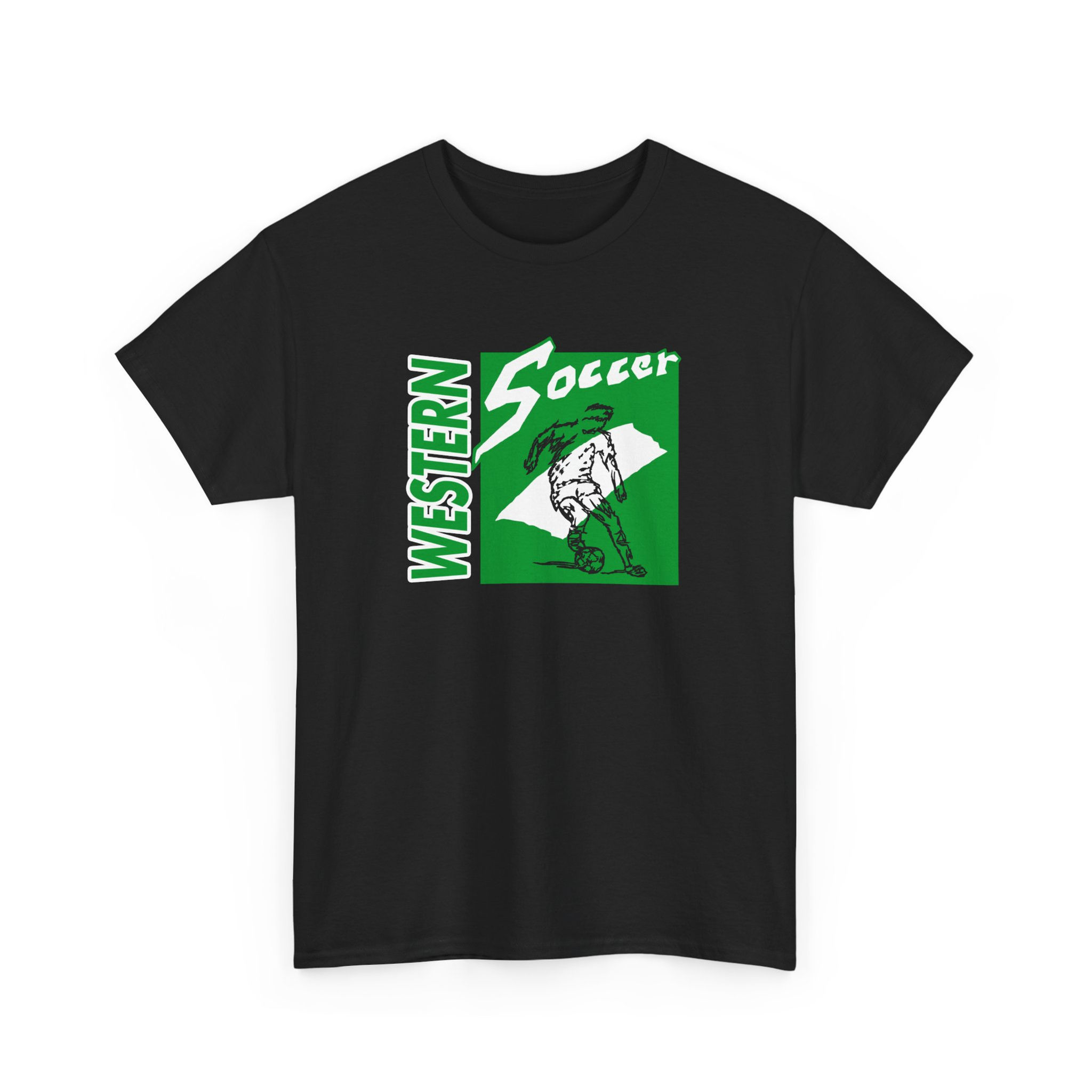 Western 90's Retro Soccer Cotton T-Shirt