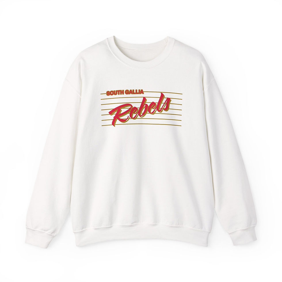 Thumbnail: South Gallia Rebels Script Crewneck Sweatshirt