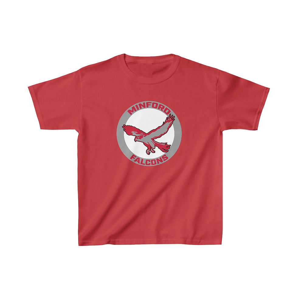 Minford Falcons Bullseye Kids T-Shirt