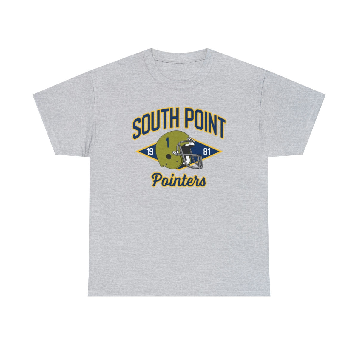 1981 South Point Pointers Helmet Cotton T-Shirt