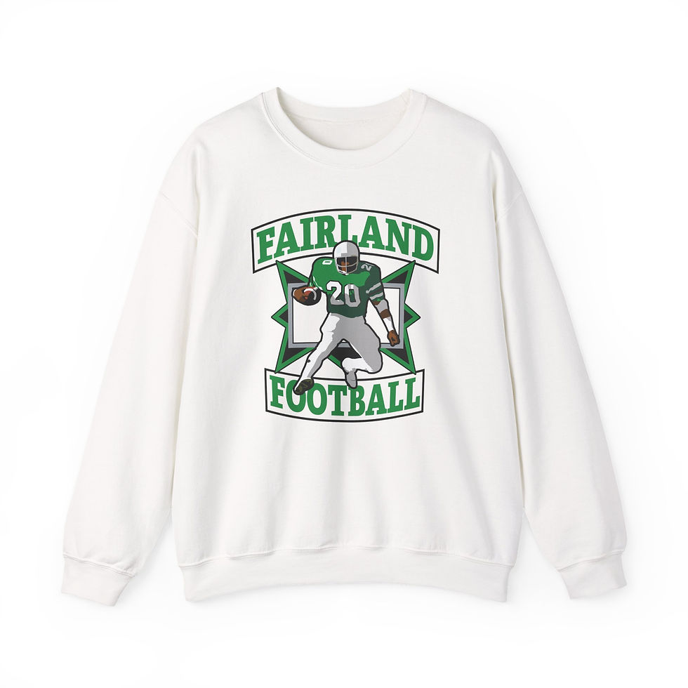 Fairland 80's Retro Football Crewneck Sweatshirt