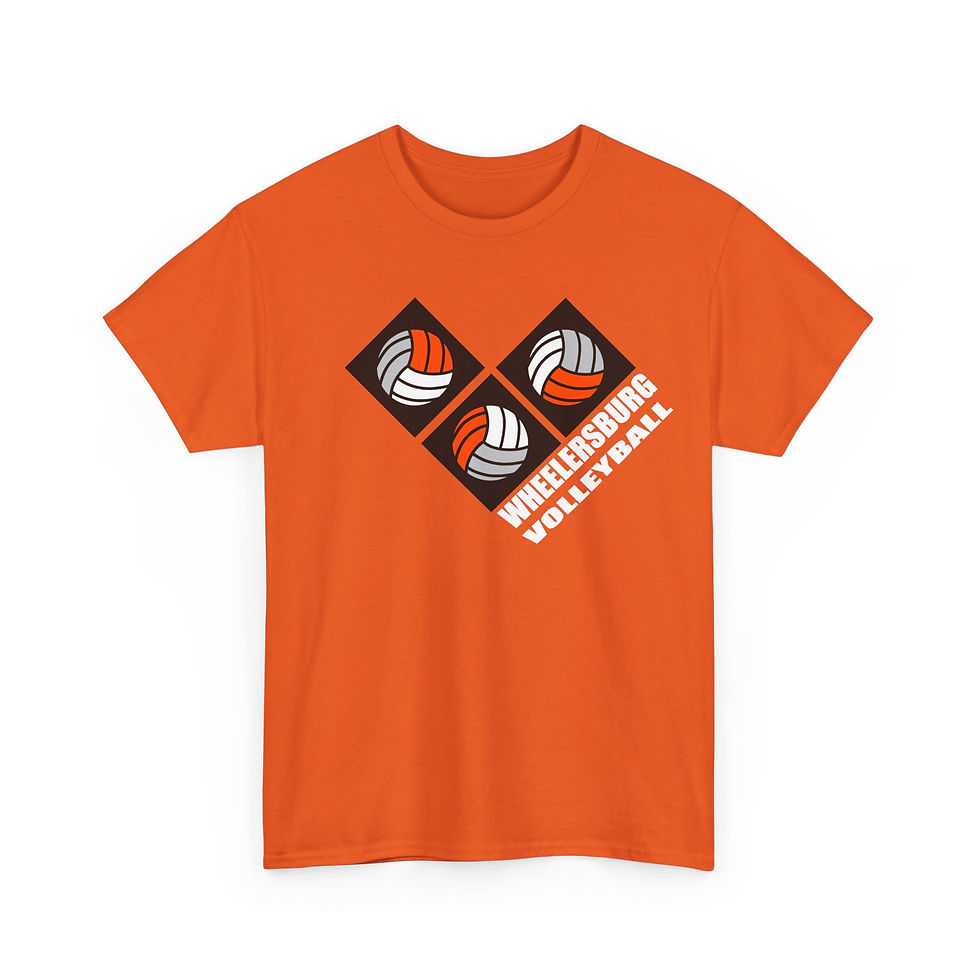 Thumbnail: Wheelersburg 90's Retro Volleyball Cotton T-Shirt