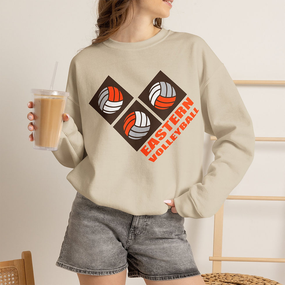 Thumbnail: Eastern 90's Retro Volleyball Crewneck Sweatshirt