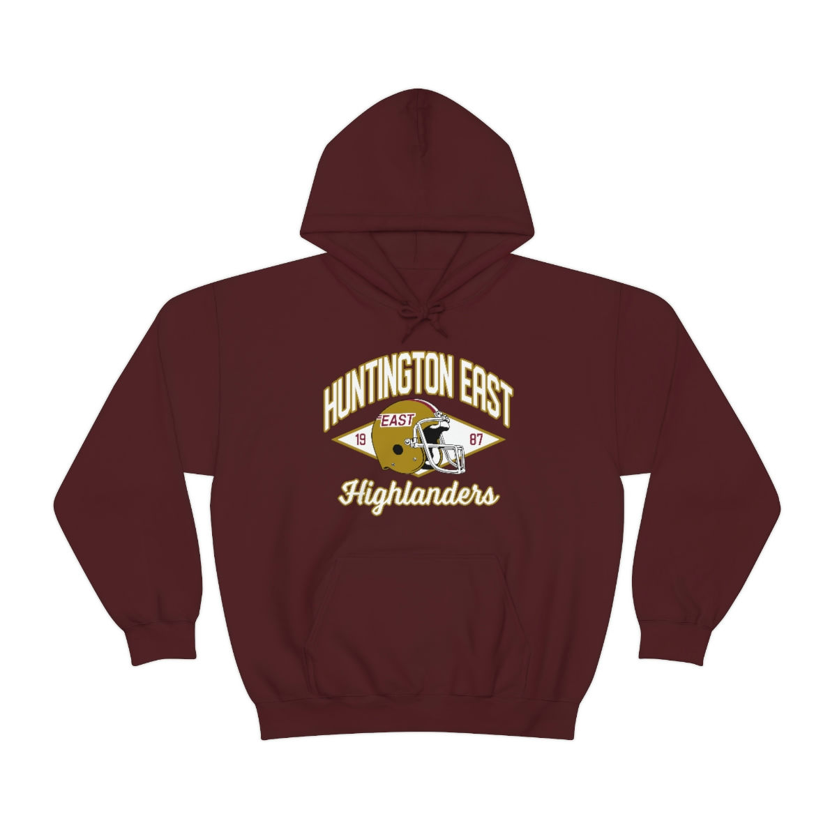 1987 Huntington East Highlanders Helmet Hoodie