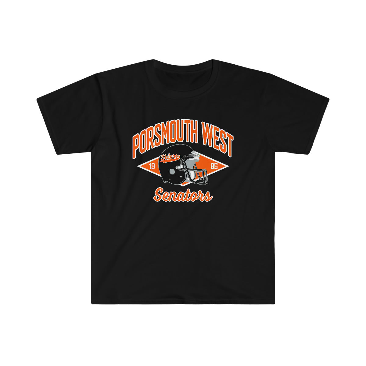 1980 Portsmouth West Senators Helmet T-Shirt