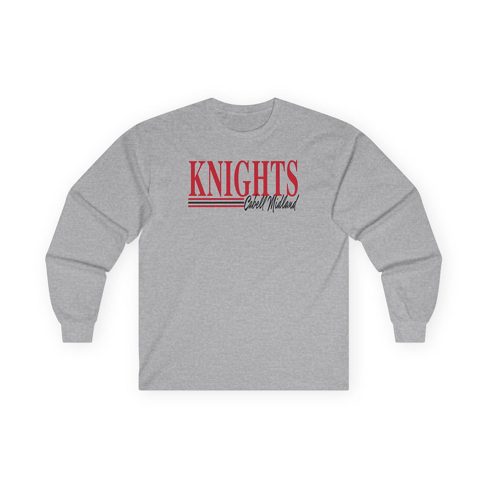 Thumbnail: CMHS Knights 80's Classic Cotton Long Sleeve Tee