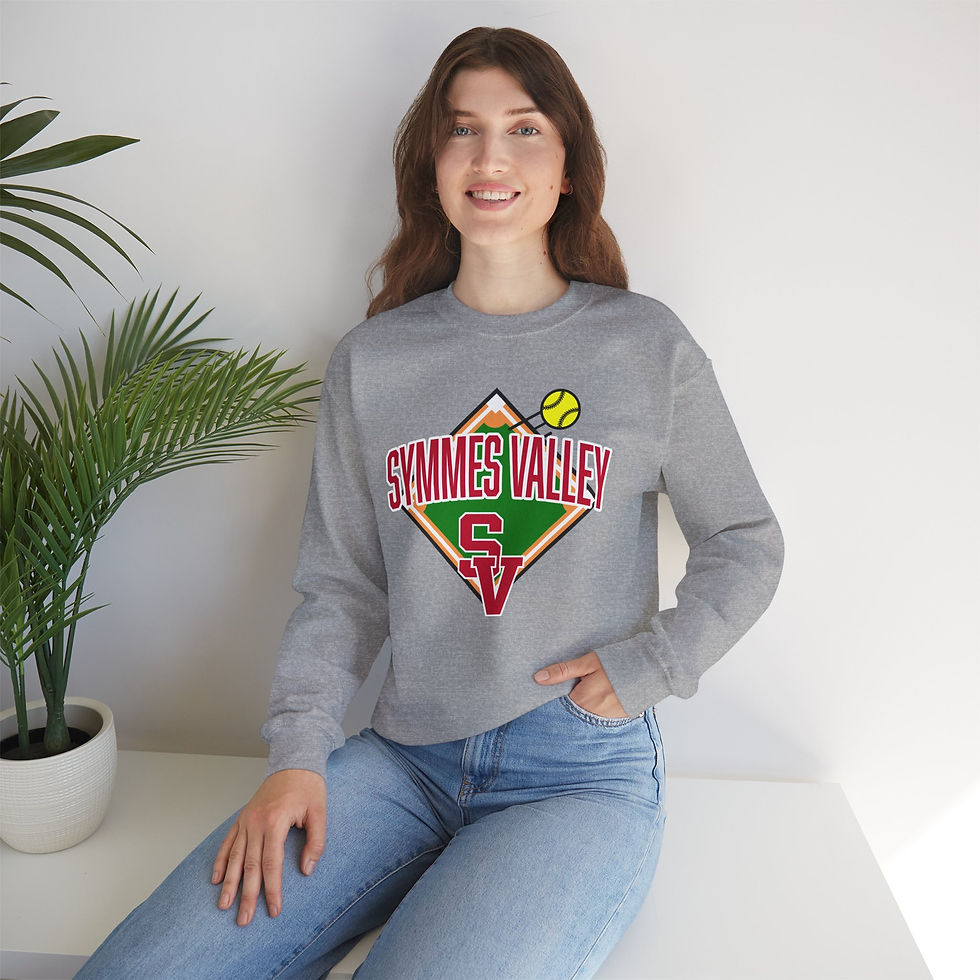 Thumbnail: Symmes Valley 90's Softball Diamond Crewneck Sweatshirt