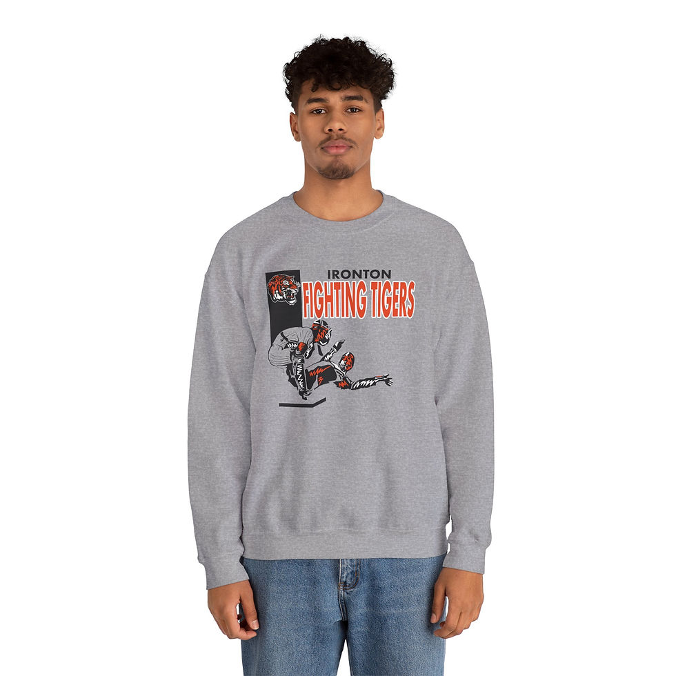 Thumbnail: Ironton Baseball Play At The Plate Crewneck Sweatshirt