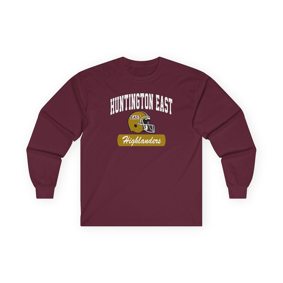 Thumbnail: Huntington East Highlanders (1980's) Cotton Long Sleeve Tee