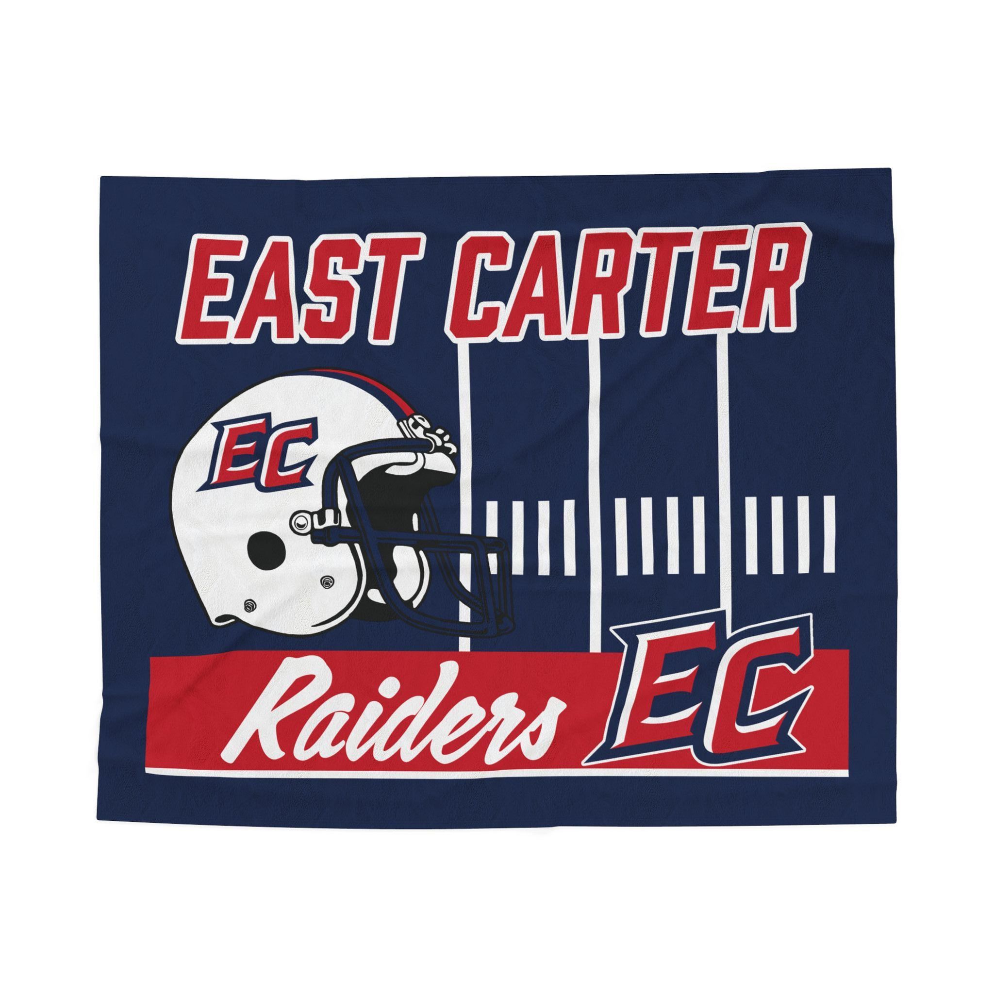 East Carter Raiders Football Velveteen Plush Blanket