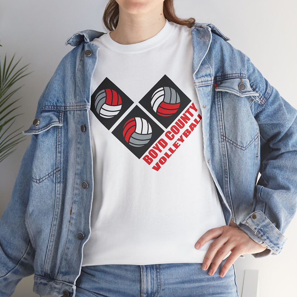 Thumbnail: Boyd County 90's Retro Volleyball Cotton T-Shirt