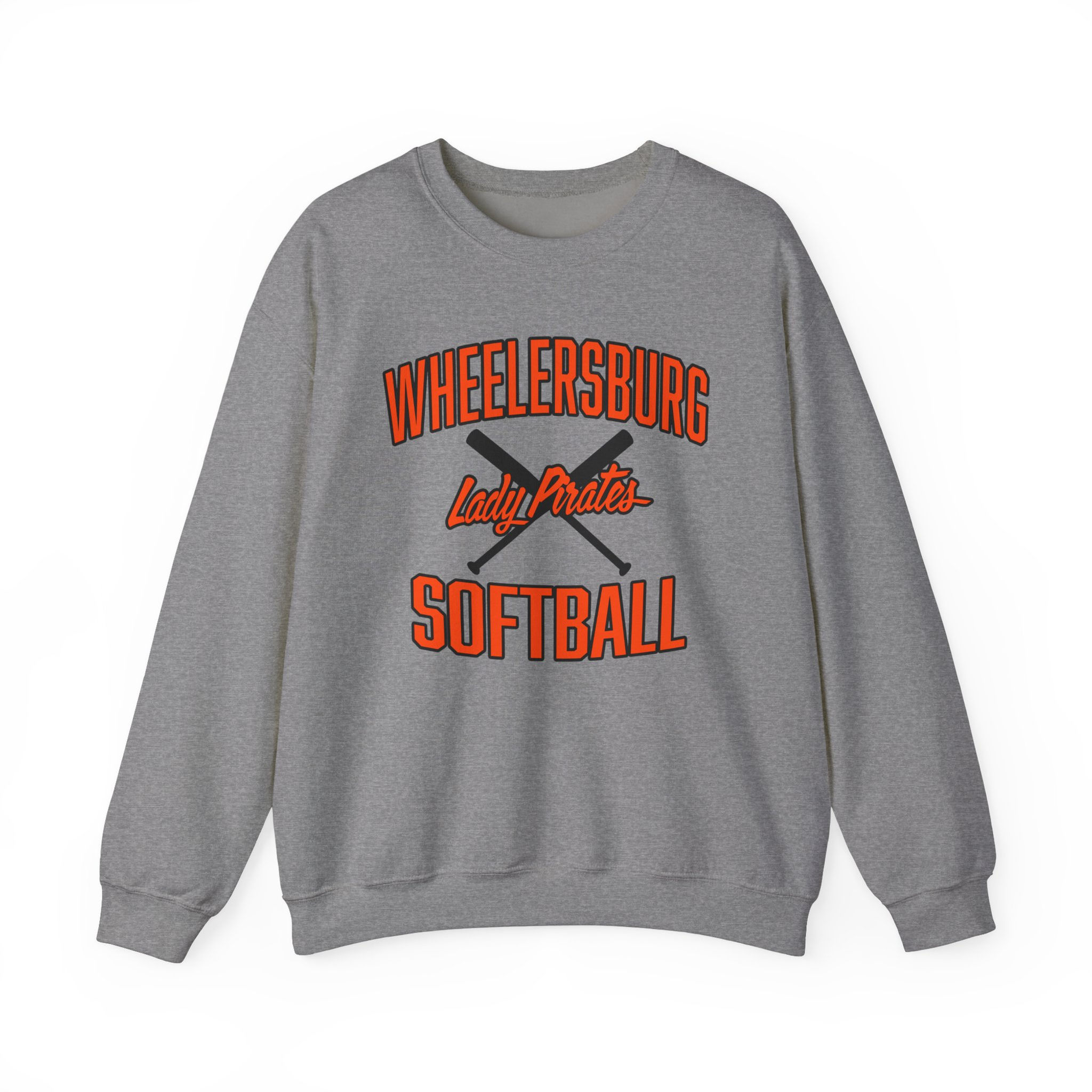 Wheelersburg Lady Pirates Softball Crewneck Sweatshirt