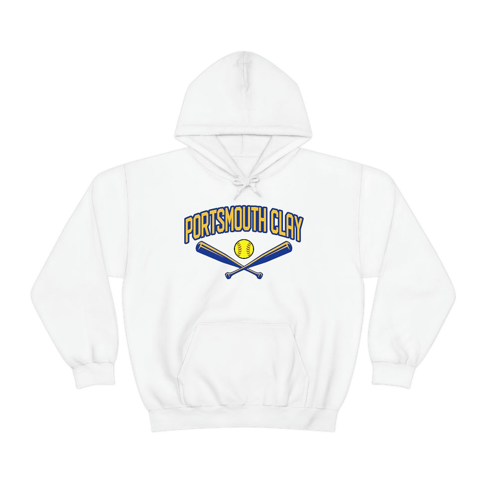 Portsmouth Clay Softball Crossed Bats Hoodie